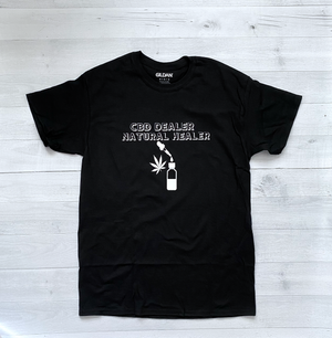 'CBD Dealer + Natural Healer' T-Shirt