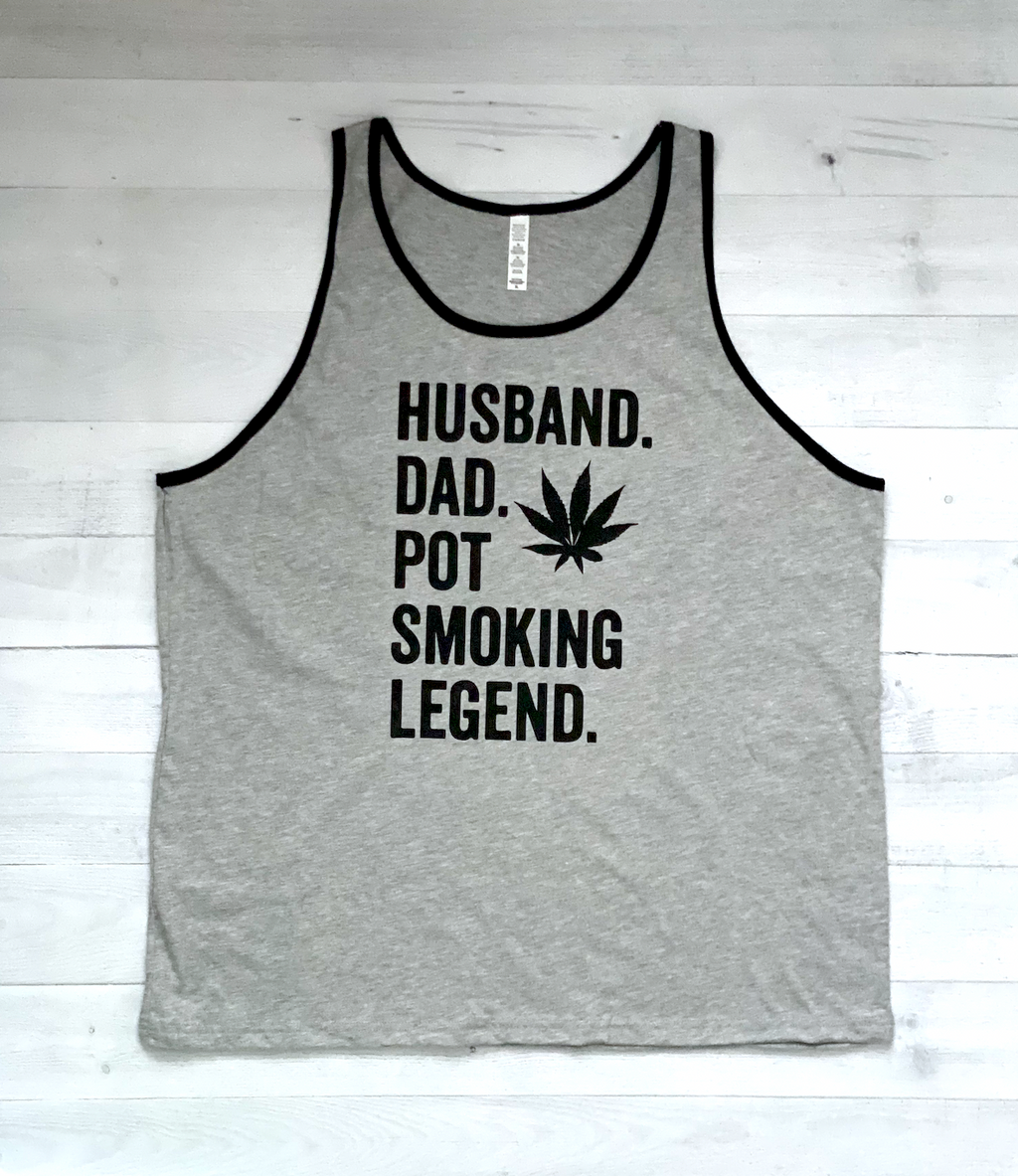 'Husband. Father.' Unisex Tank Top