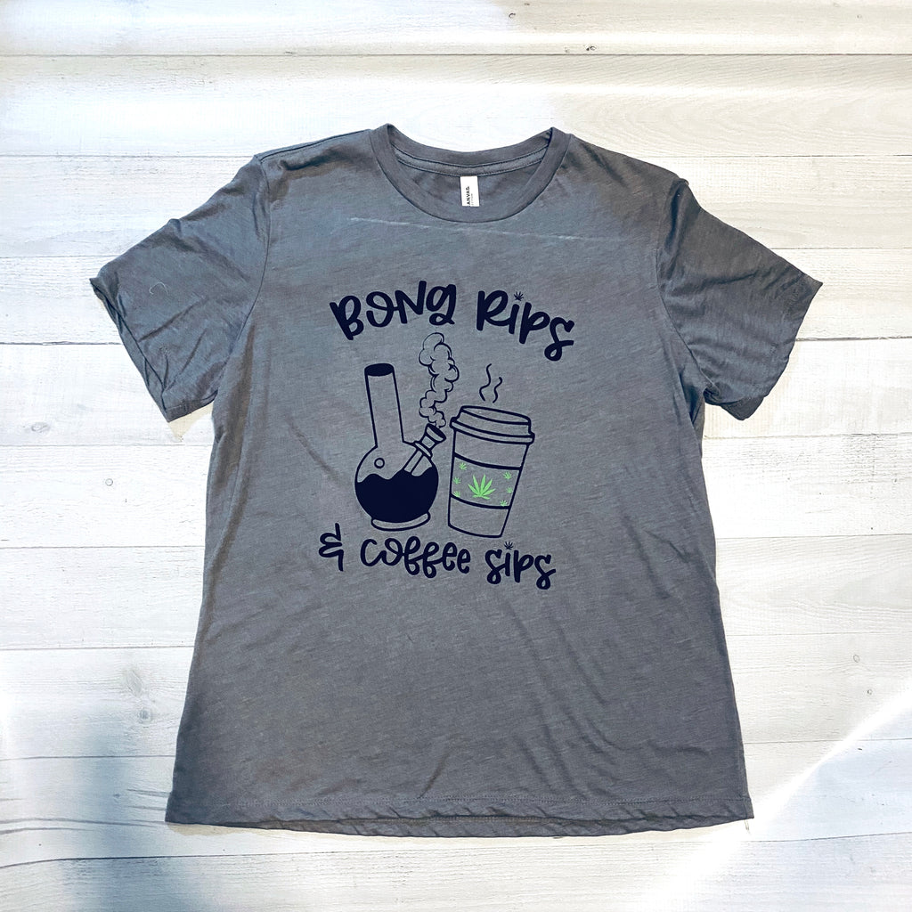 'Bong Rips + Coffee Sips' T-Shirt