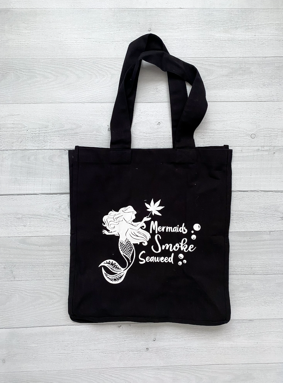 'Mermaids + Seaweed' Canvas Bag