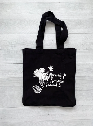 'Mermaids + Seaweed' Canvas Bag