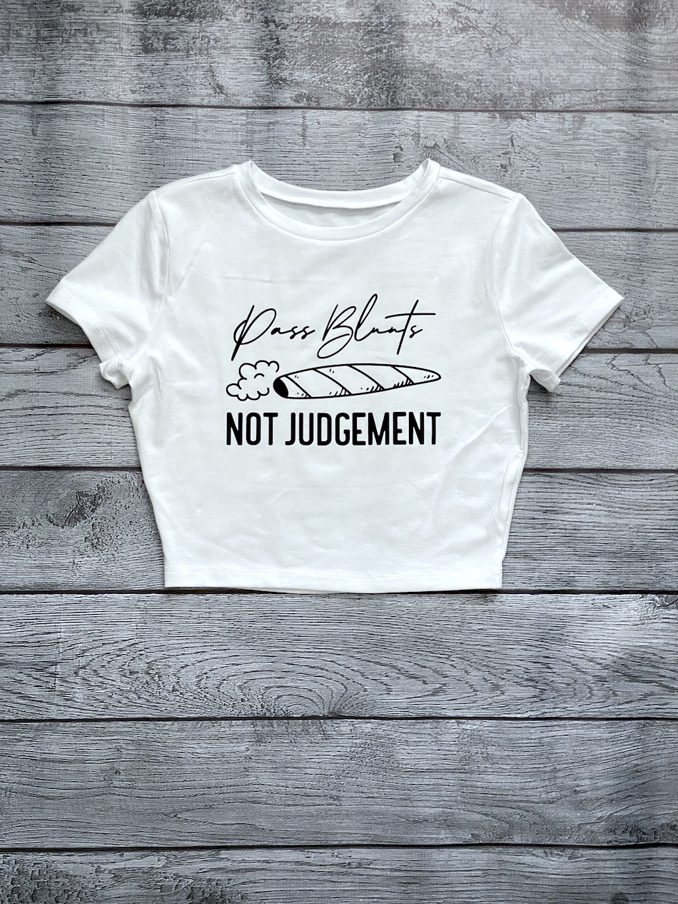 'No Judgement' Crop Top