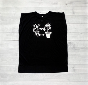 'Plant Mom' Rolled Cuff T-Shirt